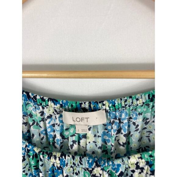 Ann Taylor LOFT Floral Print Off Shoulder Maxi Dress Size Small - Picture 5 of 6